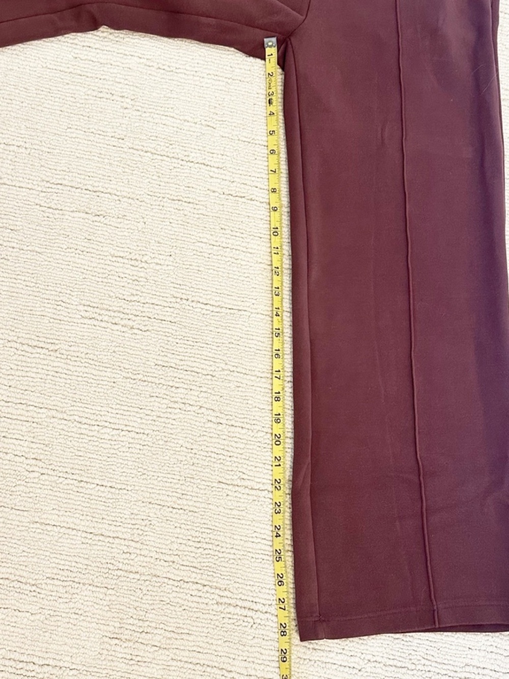 VARLEY The Wide Leg Women’s S Brown Pants Doublesoft Knit 28” Inseam Travel Soft - Picture 10 of 16